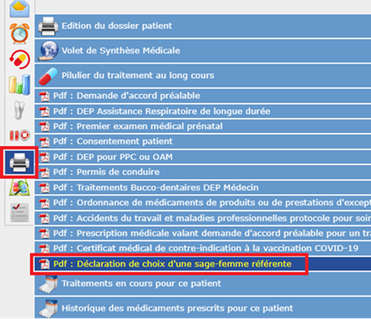 Déclaration Sage Femme Référente